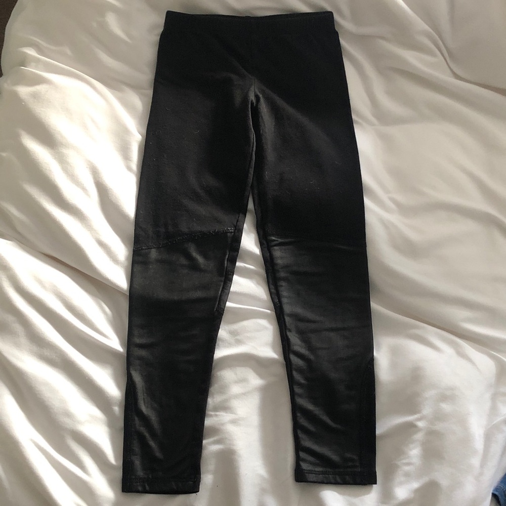 Sleek Black Kids Leggings